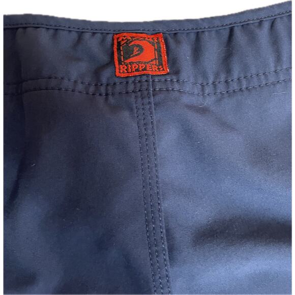 Maui Rippers Board Shorts Mens Size 14 Blue Draw String Hawaiian Swim Trunks - Picture 3 of 6